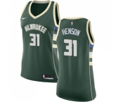 Women's Nike Milwaukee Bucks #31 John Henson Swingman Green Road NBA Jersey - Icon Edition