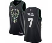 Women's Nike Milwaukee Bucks #7 Thon Maker Swingman Black Alternate NBA Jersey - Statement Edition