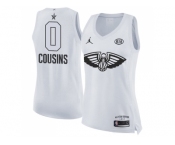 Women Nike New Orleans Pelicans #0 DeMarcus Cousins White NBA Jordan Swingman 2018 All-Star Game Jersey