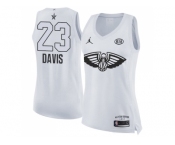 Women Nike New Orleans Pelicans #23 Anthony Davis White NBA Jordan Swingman 2018 All-Star Game Jersey
