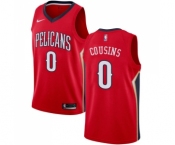 Women's Nike New Orleans Pelicans #0 DeMarcus Cousins Swingman Red Alternate NBA Jersey Statement Edition