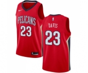 Women's Nike New Orleans Pelicans #23 Anthony Davis Swingman Red Alternate NBA Jersey Statement Edition