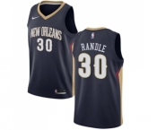 Women's Nike New Orleans Pelicans #30 Julius Randle Swingman Navy Blue NBA Jersey - Icon Edition