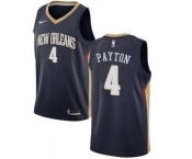 Women's Nike New Orleans Pelicans #4 Elfrid Payton Swingman Navy Blue NBA Jersey - Icon Edition