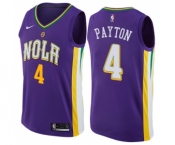 Women's Nike New Orleans Pelicans #4 Elfrid Payton Swingman Purple NBA Jersey - City Edition