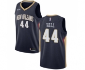 Women's Nike New Orleans Pelicans #44 Solomon Hill Swingman Navy Blue Road NBA Jersey - Icon Edition