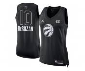 Women Nike Toronto Raptors #10 DeMar DeRozan Black NBA Jordan Swingman 2018 All-Star Game Jersey