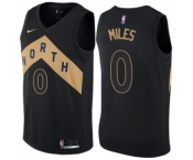 Women's Nike Toronto Raptors #0 C.J. Miles Swingman Black NBA Jersey - City Edition