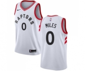 Women's Nike Toronto Raptors #0 C.J. Miles Swingman White NBA Jersey - Association Edition