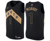 Women's Nike Toronto Raptors #1 Tracy Mcgrady Swingman Black NBA Jersey - City Edition