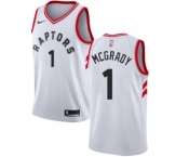 Women's Nike Toronto Raptors #1 Tracy Mcgrady Swingman White NBA Jersey - Association Edition