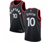 Women's Nike Toronto Raptors #10 DeMar DeRozan Swingman Black Alternate NBA Jersey Statement Edition