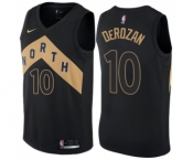 Women's Nike Toronto Raptors #10 DeMar DeRozan Swingman Black NBA Jersey - City Edition