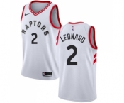 Women's Nike Toronto Raptors #2 Kawhi Leonard Swingman White NBA Jersey - Association Edition