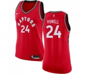 Women's Nike Toronto Raptors #24 Norman Powell Swingman Red Road NBA Jersey - Icon Edition