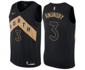 Women's Nike Toronto Raptors #3 OG Anunoby Swingman Black NBA Jersey - City Edition