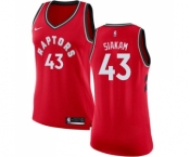 Women's Nike Toronto Raptors #43 Pascal Siakam Swingman Red Road NBA Jersey - Icon Edition