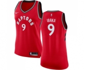 Women's Nike Toronto Raptors #9 Serge Ibaka Swingman Red Road NBA Jersey - Icon Edition