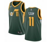 Women's Nike Utah Jazz #11 Dante Exum Green Swingman Jersey - Earned Edition