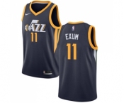 Women's Nike Utah Jazz #11 Dante Exum Swingman Navy Blue Road NBA Jersey - Icon Edition
