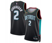 Men's Detroit Pistons #2 Cade Cunningham Cade Cunningham Black 2025-26 City Edition Stitched Basketball Jersey Men's Detroit Pistons #2 Cade Cunningham Cade Cunningham Black 2025-26 City Edition Stitched Basketball Jersey