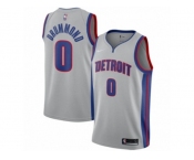 Youth Nike Detroit Pistons #0 Andre Drummond Authentic Silver NBA Jersey Statement Edition