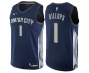 Youth Nike Detroit Pistons #1 Chauncey Billups Swingman Navy Blue NBA Jersey - City Edition