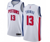 Youth Nike Detroit Pistons #13 Khyri Thomas Swingman White NBA Jersey - Association Edition