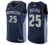 Youth Nike Detroit Pistons #25 Reggie Bullock Swingman Navy Blue NBA Jersey - City Edition