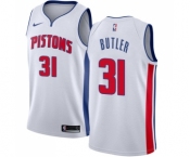 Youth Nike Detroit Pistons #31 Caron Butler Swingman White Home NBA Jersey - Association Edition