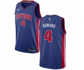 Youth Nike Detroit Pistons #4 Joe Dumars Swingman Royal Blue Road NBA Jersey - Icon Edition