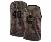 Youth Nike Detroit Pistons #40 Bill Laimbeer Swingman Camo Realtree Collection NBA Jersey
