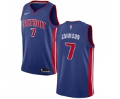 Youth Nike Detroit Pistons #7 Stanley Johnson Swingman Royal Blue Road NBA Jersey - Icon Edition
