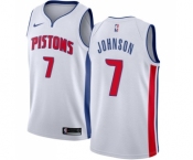 Youth Nike Detroit Pistons #7 Stanley Johnson Swingman White Home NBA Jersey - Association Edition
