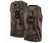 Youth Nike Detroit Pistons #8 Henry Ellenson Swingman Camo Realtree Collection NBA Jersey