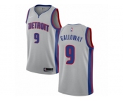 Youth Nike Detroit Pistons #9 Langston Galloway Authentic Silver NBA Jersey Statement Edition