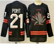 Men's Canada Hockey #21 Brayden Point Black Stitched Jersey Men's Canada Hockey #21 Brayden Point Black Stitched Jersey