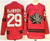 Men's Canada Hockey #29 Nathan MacKinnon Red Stitched Jersey Men's Canada Hockey #29 Nathan MacKinnon Red Stitched Jersey