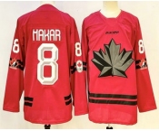 Men's Canada Hockey #8 Cale Makar Red Stitched Jersey Men's Canada Hockey #8 Cale Makar Red Stitched Jersey