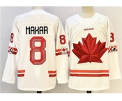 Men's Canada Hockey #8 Cale Makar White Stitched Jersey Men's Canada Hockey #8 Cale Makar White Stitched Jersey