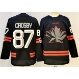 Men's Canada Hockey #87 Sidney Crosby Black Stitched Jersey Men's Canada Hockey #87 Sidney Crosby Black Stitched Jersey