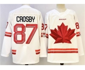 Men's Canada Hockey #87 Sidney Crosby White Stitched Jersey Men's Canada Hockey #87 Sidney Crosby White Stitched Jersey
