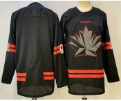 Men's Canada Hockey Blank Black Stitched Jersey Men's Canada Hockey Blank Black Stitched Jersey