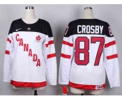 women nhl jerseys team canada #87 crosby white[100 th]