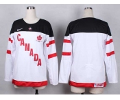 women nhl jerseys team canada blank white[100 th]