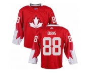 Youth Adidas Team Canada #88 Brent Burns Premier Red Away 2016 World Cup Ice Hockey Jerse
