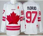 Youth Canada #97 Connor McDavid White 2026 Olympics Authentic Jersey Youth Canada #97 Connor McDavid White 2026 Olympics Authentic Jersey