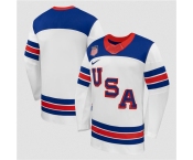 Men's USA Blank White 2026 Stitched Jersey Men's USA Blank White 2026 Stitched Jersey