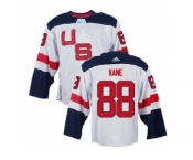 Youth Adidas Team USA #88 Patrick Kane Premier White Home 2016 World Cup Ice Hockey Jersey