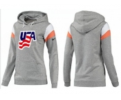 NHL Women Team USA Olympic Logo Pullover Hoodie 11